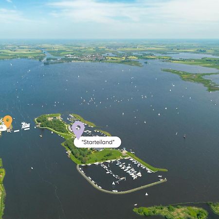 Welcome In - Houseboat 'Elysium' Met Eigen Aanlegsteiger Sneek - Offingawier 외부 사진